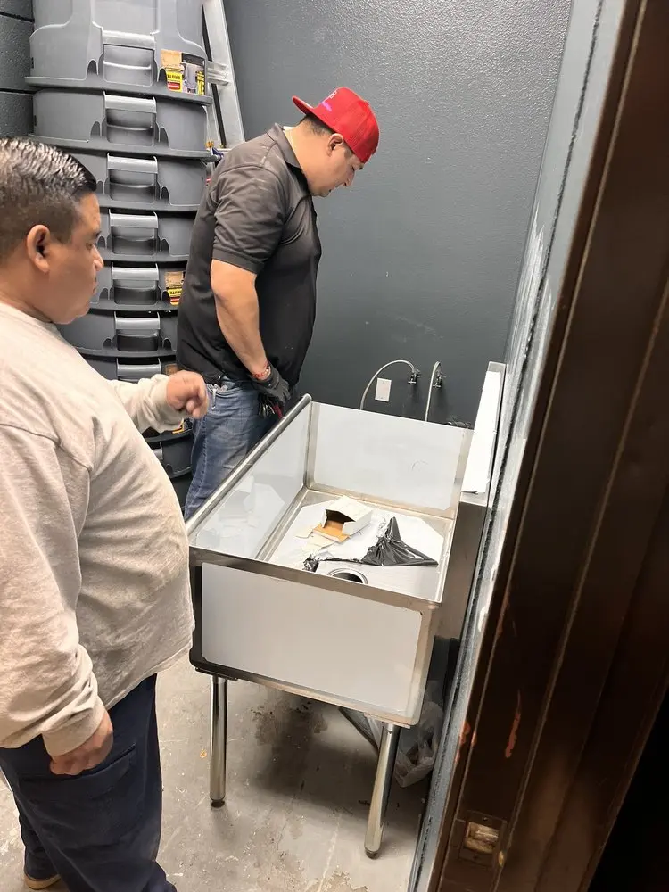 Commercial plumbing and sink installation in Covedale